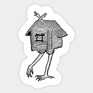 Baba Yaga Hut Sticker